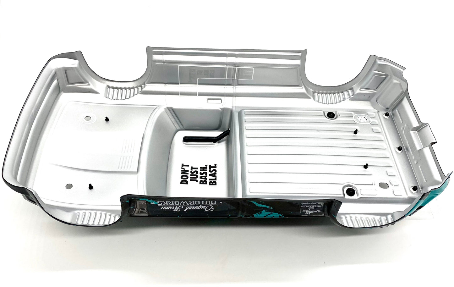 Arrma INFRACTION 4x4 3s BLX - Body Shell (BLACK/TEAL painted decaled trimmed ARA4315V3