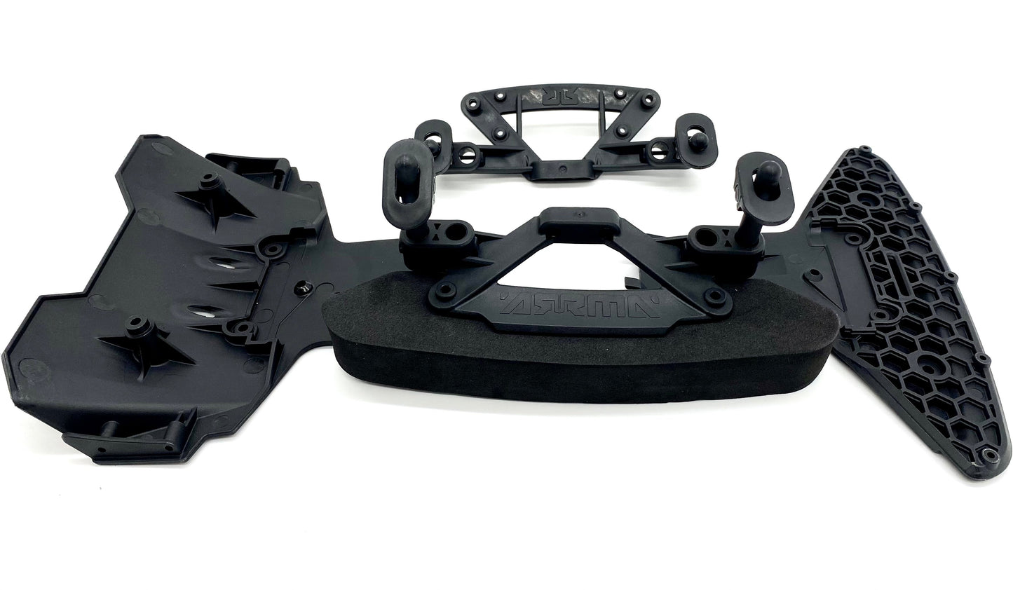 Arrma INFRACTION 4x4 3s BLX - BUMPERS front rear Black ARA4315V3