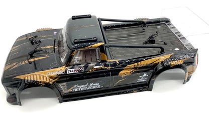 Arrma INFRACTION 4x4 3s BLX - Body Shell (BLACK/GOLD painted decaled trimmed ARA4315V3