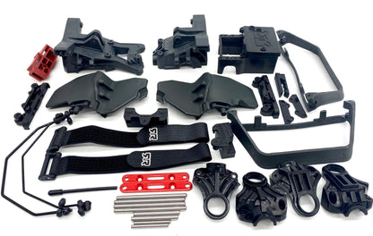 Arrma INFRACTION 4x4 3s BLX - Side Guards Towers Mounts Bulkhead ARA4315v3