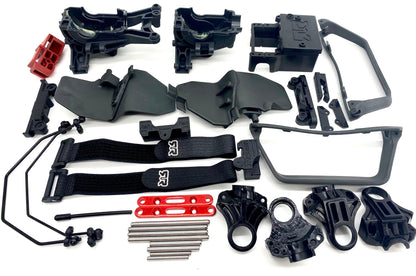 Arrma INFRACTION 4x4 3s BLX - Side Guards Towers Mounts Bulkhead ARA4315v3