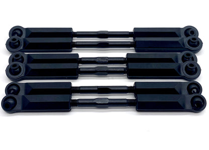 Arrma OUTCAST 4s 4x4 - TIE RODS, Steel , M4 x 85mm and 95mm Black w/ball ends ARA4410V2