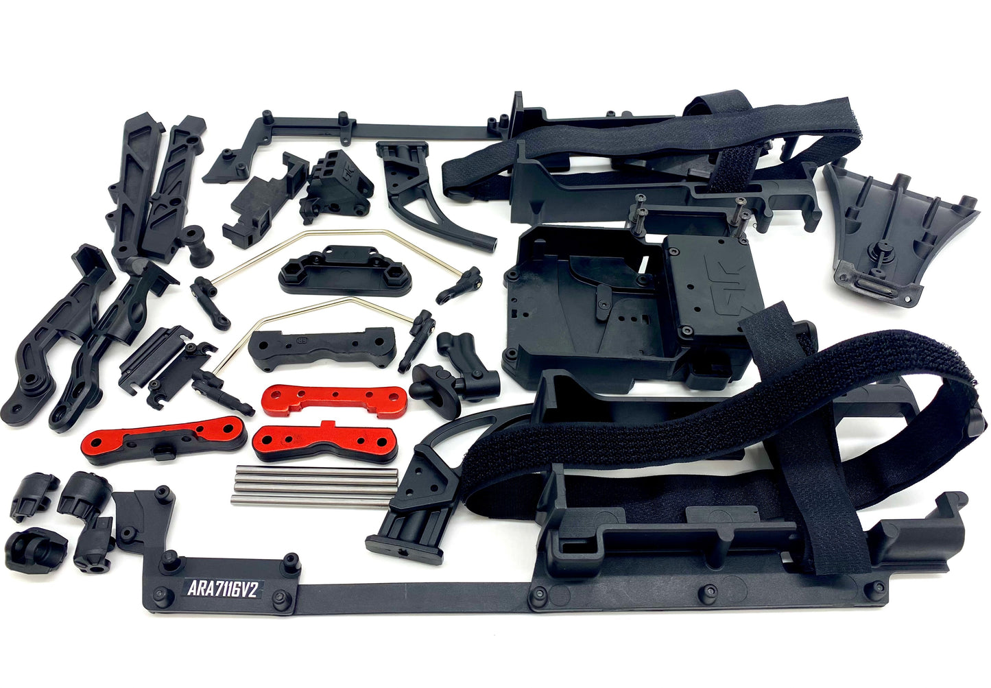 Arrma LIMITLESS v2 6s - Battery Tray Sway Bars Diffuser support brace pin ARA7116V2