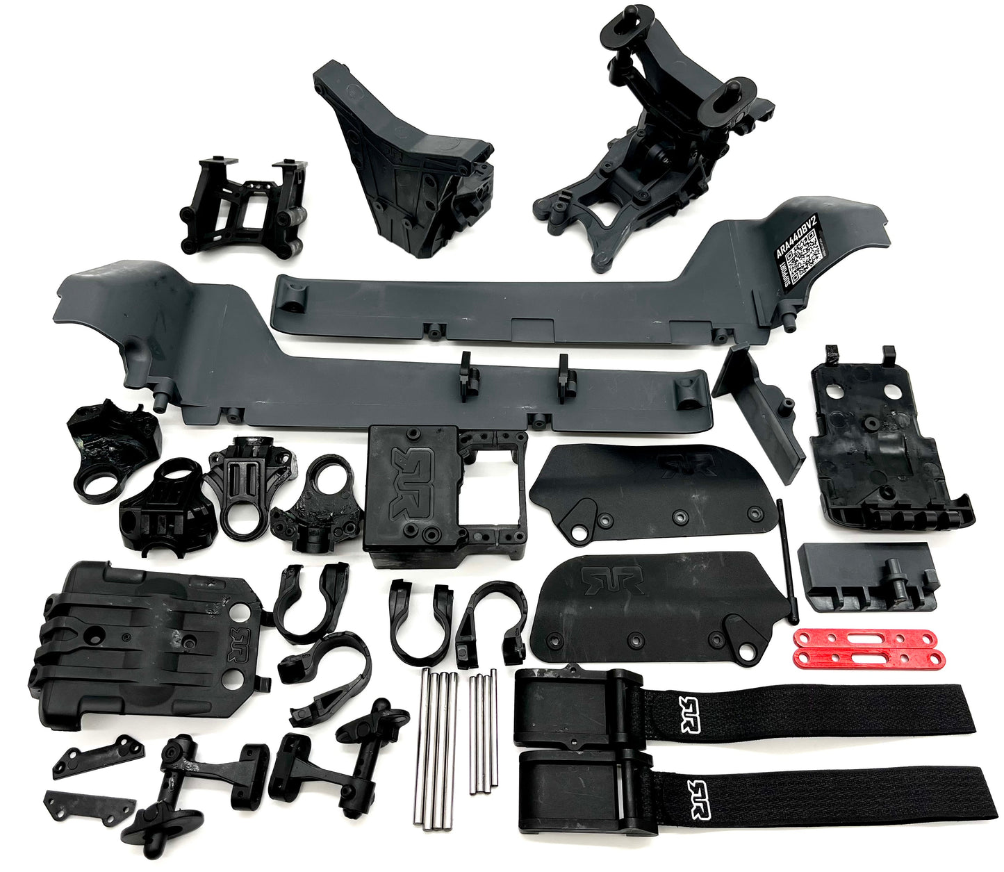 Arrma KRATON 4s 4x4 - Side Guards, Battery mount, radio box, wing mount T3/T4 ARA4408V2