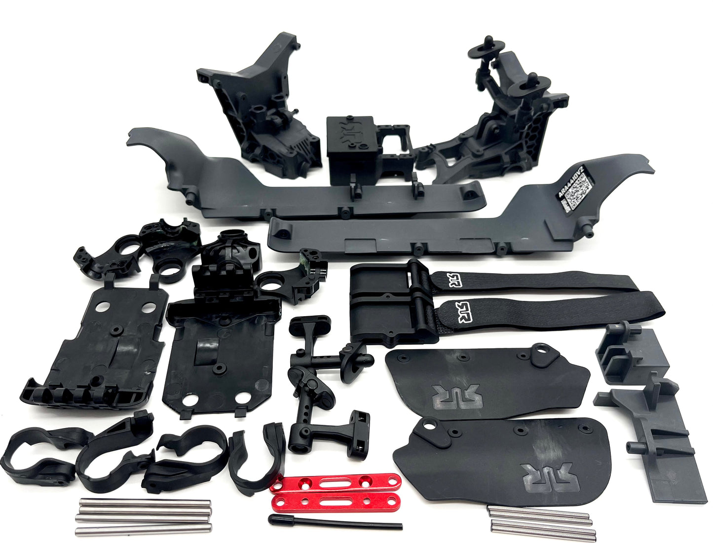 Arrma OUTCAST 4s 4x4 - Side Guards, Battery mount, radio box, wing mount T3/T4 ARA4410V2