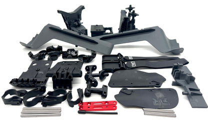 Arrma OUTCAST 4s 4x4 - Side Guards, Battery mount, radio box, wing mount T3/T4 ARA4410V2