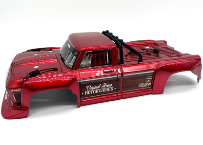 Arrma OUTCAST 4s 4x4 - Body Shell RED polycarbonate cover, rollbar, body pins ARA4410V2