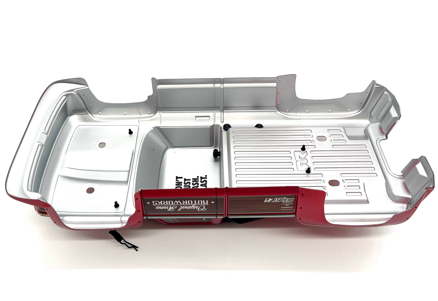 Arrma OUTCAST 4s 4x4 - Body Shell RED polycarbonate cover, rollbar, body pins ARA4410V2