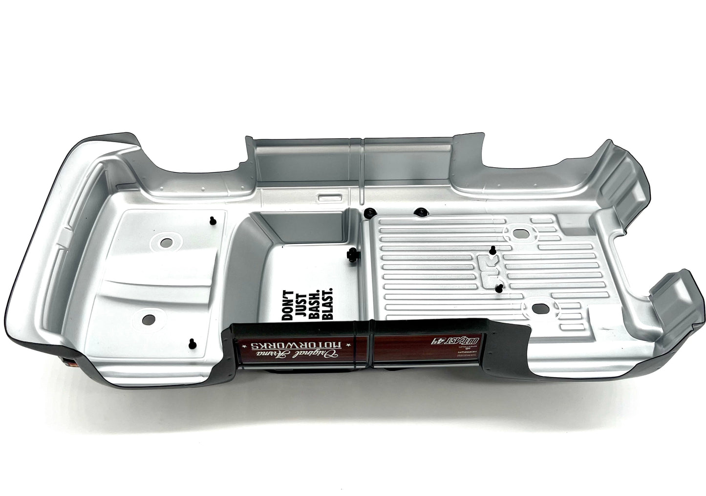 Arrma OUTCAST 4s 4x4 - Body Shell GUNMETAL polycarbonate cover, rollbar, body pins ARA4410V2