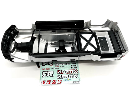 Arrma BIG ROCK 6s - BODY, White, painted w/accessories ARA7612