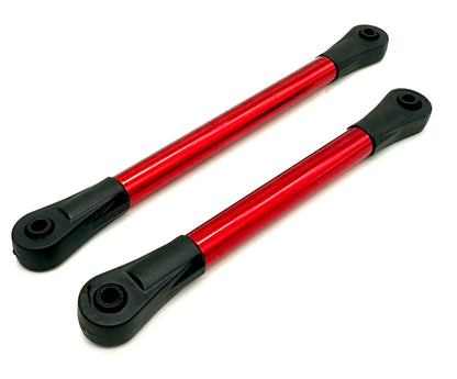 Arrma NOTORIOUS 6s V6 BLX - Center Braces, red alum w/rod ends 66mm & 93mm ARA8611V6