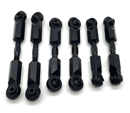 Arrma Mojave 4s 4x4 - Turnbuckles, Steel , M5 x 355mm and 50mm Black w/ball ends ARA4404