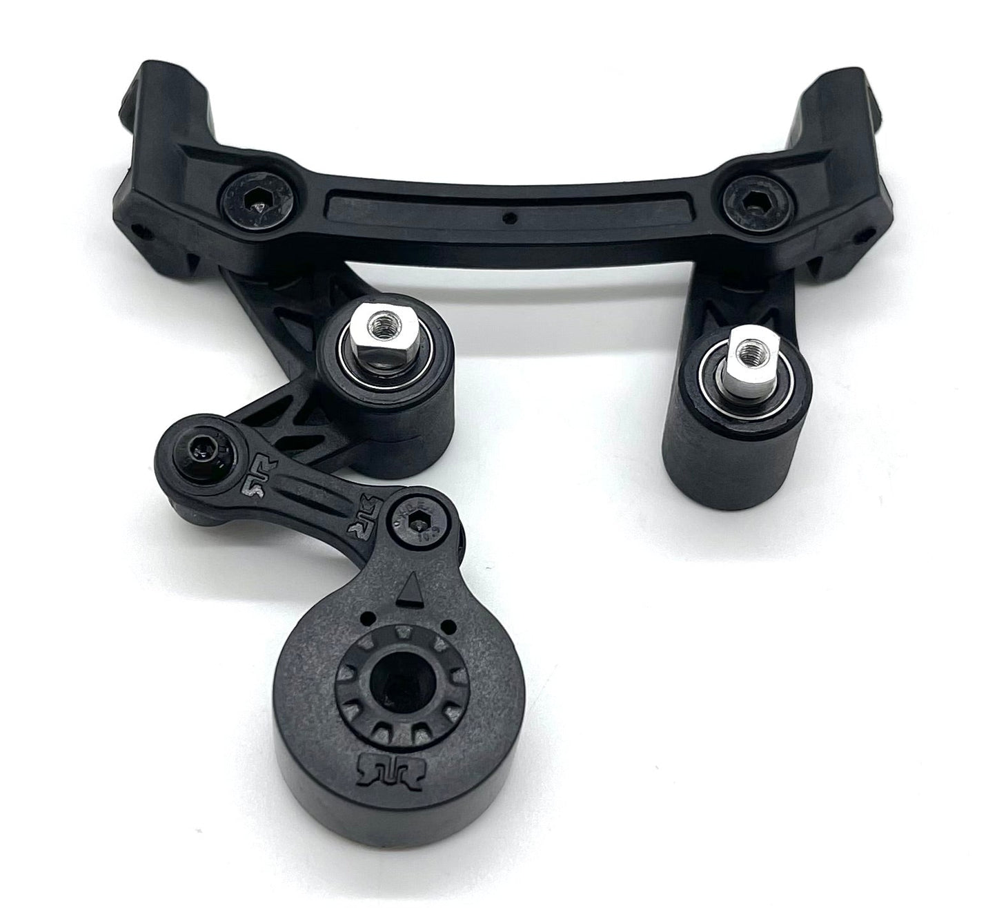 Arrma Mojave 4s 4x4 - STEERING Set, bellcrank servo saver posts ARA4404