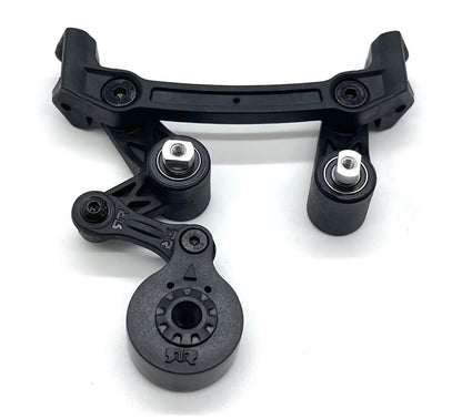 Arrma Mojave 4s 4x4 - STEERING Set, bellcrank servo saver posts ARA4404