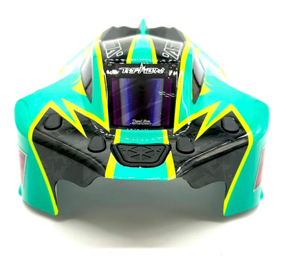 Arrma TYPHON 4x4 223s - Body Shell (Green Teal painted clipless ARA4306V4