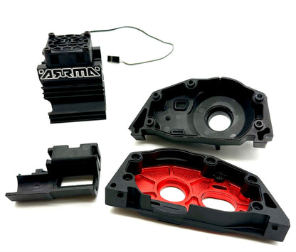 Arrma Vorteks 4x4 223s - Aluminum Red Mount Motor Fan (center diff version) ARA4305V4