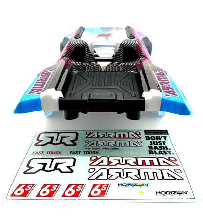Arrma KRATON 6s V6 BLX - Body Shell (PINK Blue cover clipless assembly ARA8608V6