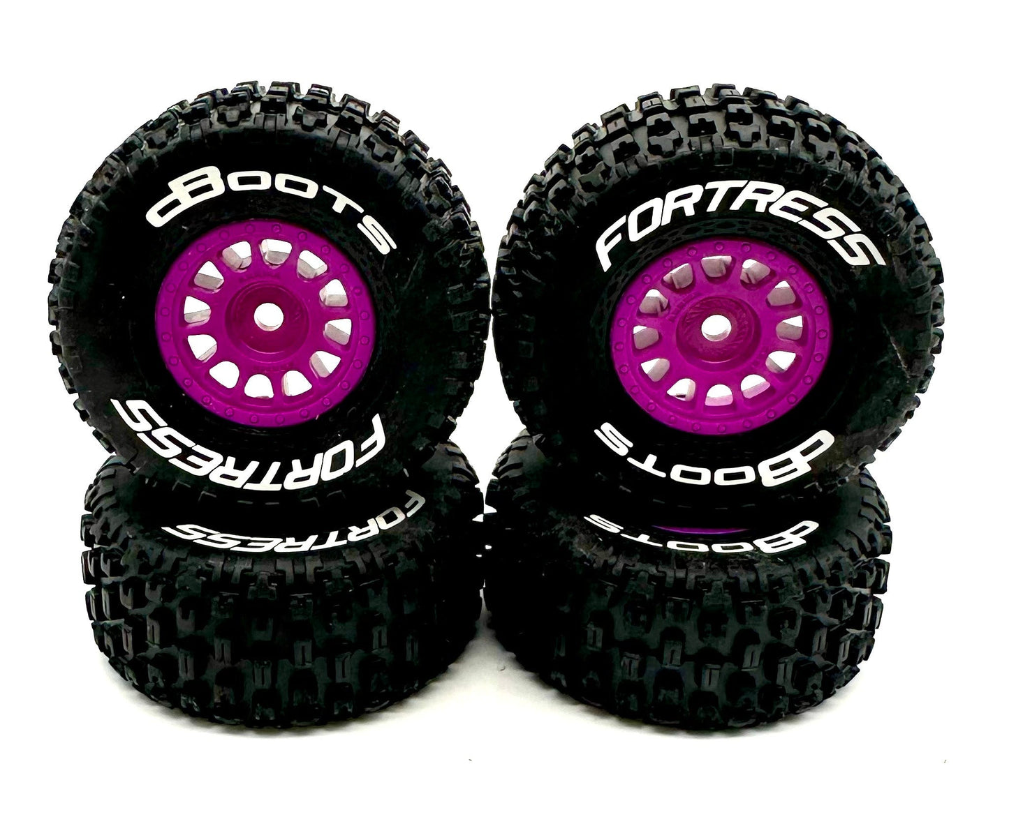 Arrma MOJAVE GROM BLX 223s - Wheels & Tires (PURPLE set of 4) fortress dboots 4x4 ARA2304