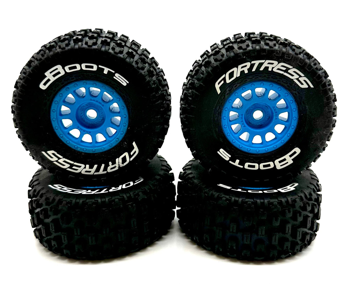Arrma MOJAVE GROM BLX 223s - Wheels & Tires (BLUE set of 4) fortress dboots 4x4 ARA2304