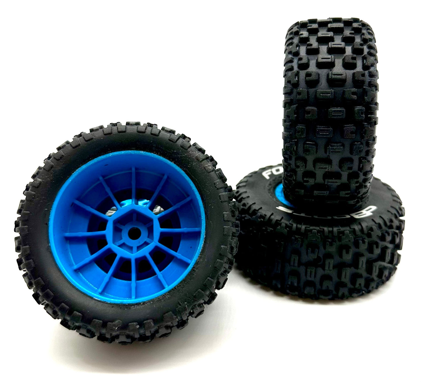 Arrma MOJAVE GROM BLX 223s - Wheels & Tires (BLUE set of 4) fortress dboots 4x4 ARA2304