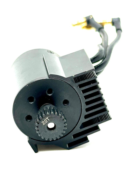 Arrma MOJAVE GROM BLX 223s - Motor (4500kv brushless) pinion heatsink ARA2304