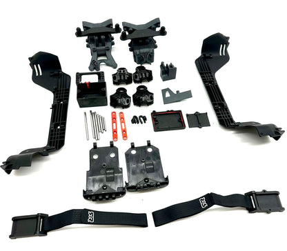 Arrma Vorteks 4x4 223s - Body Mounts, Straps Towers hinge pins Bulkhead ARA4305V4