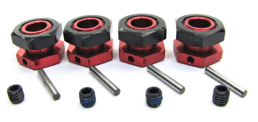Arrma INFRACTION 6s - 17mm Hex Hubs (Red Wheel hexes, nuts FELONY V2 ARA7615V2