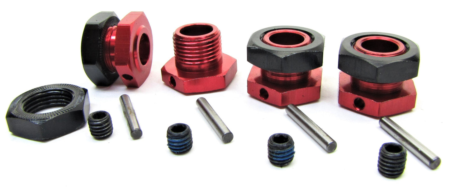 Arrma INFRACTION 6s - 17mm Hex Hubs (Red Wheel hexes, nuts FELONY V2 ARA7615V2