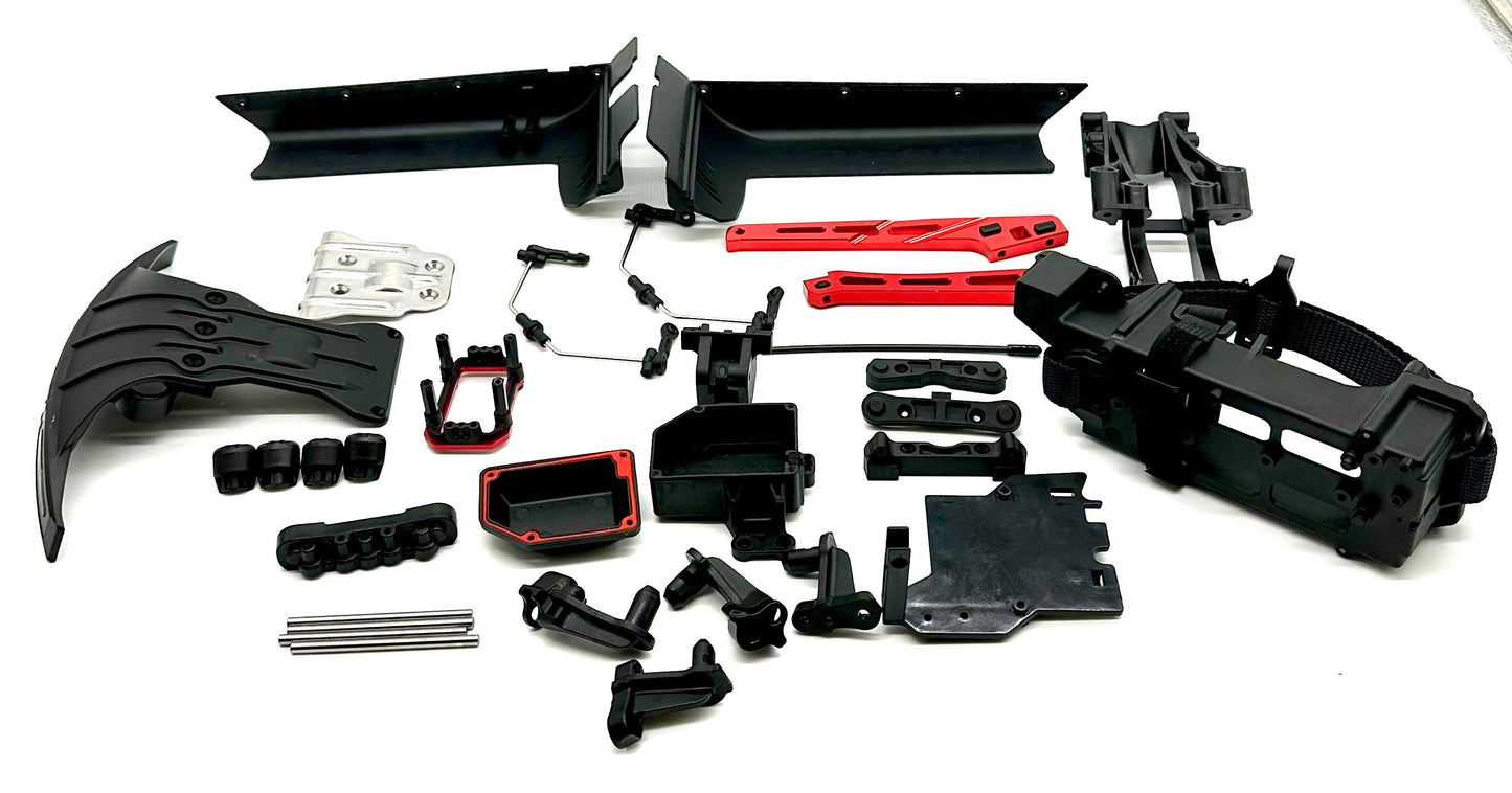 Arrma Kraton 6s EXB - Side Guards, Battery Tray, bumper, wing mount etc ARA8708V6