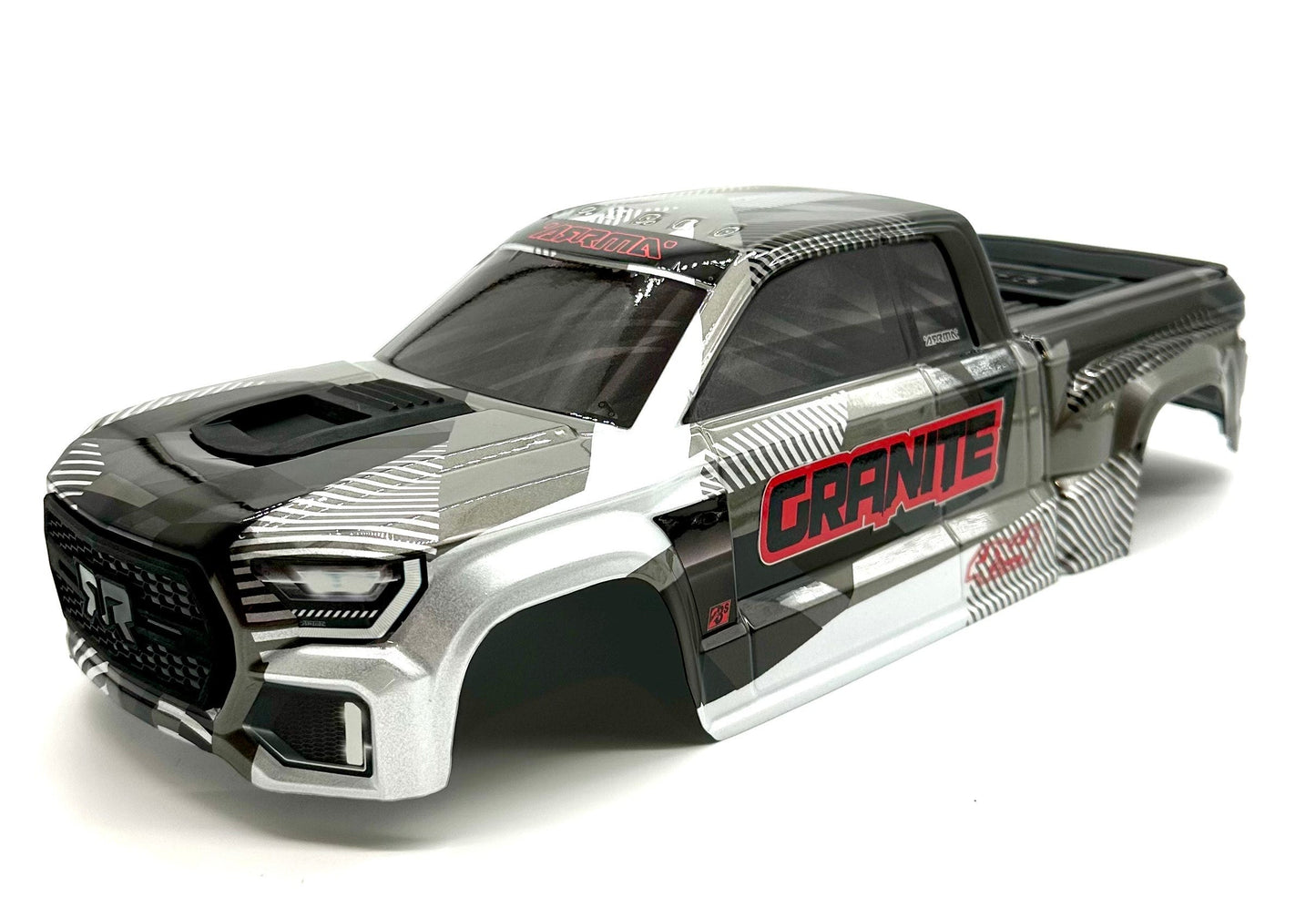 Arrma GRANITE 4x4 223s - Body Shell (Gun Metal painted clipless ARA4302V4