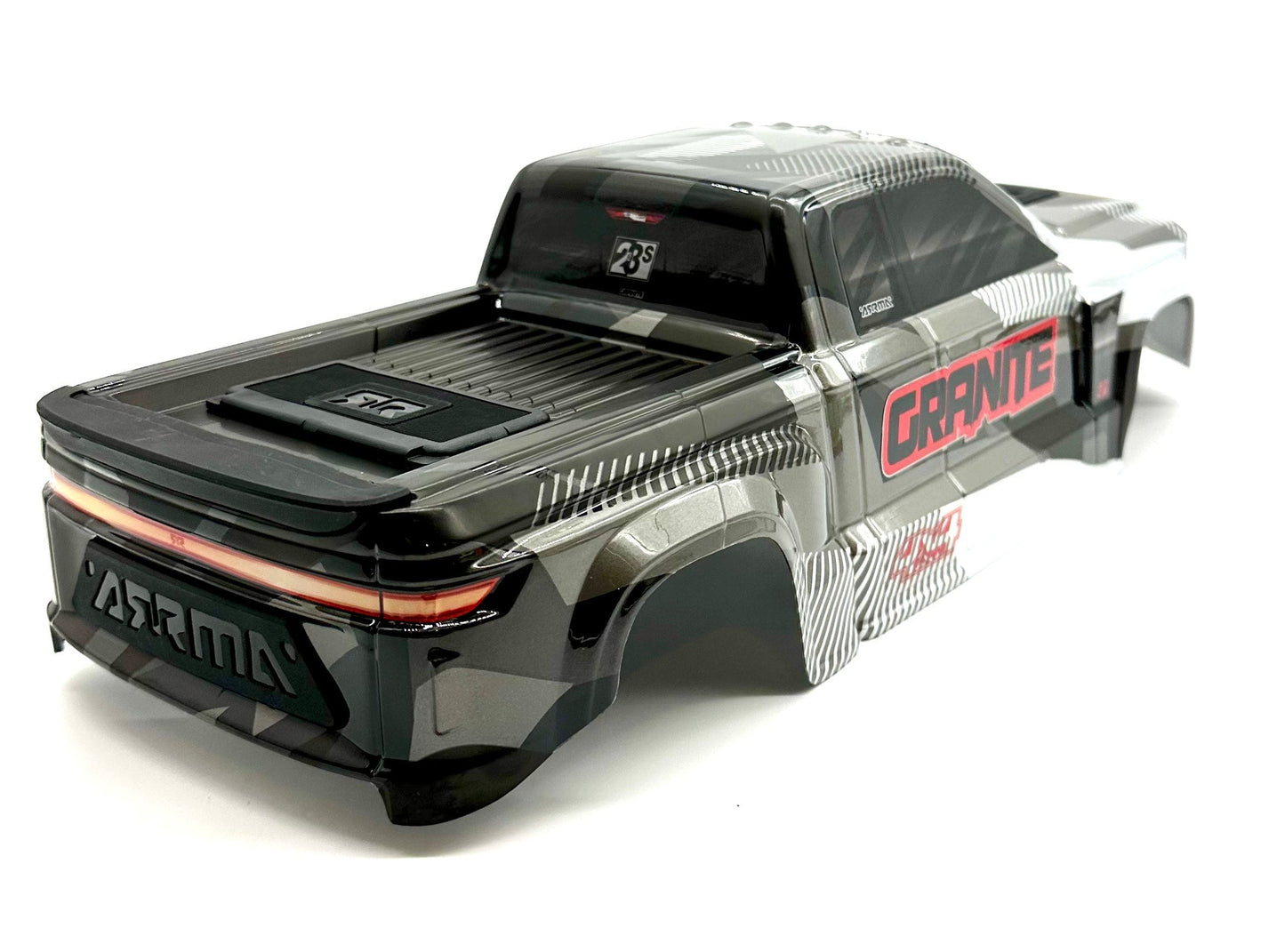Arrma GRANITE 4x4 223s - Body Shell (Gun Metal painted clipless ARA4302V4