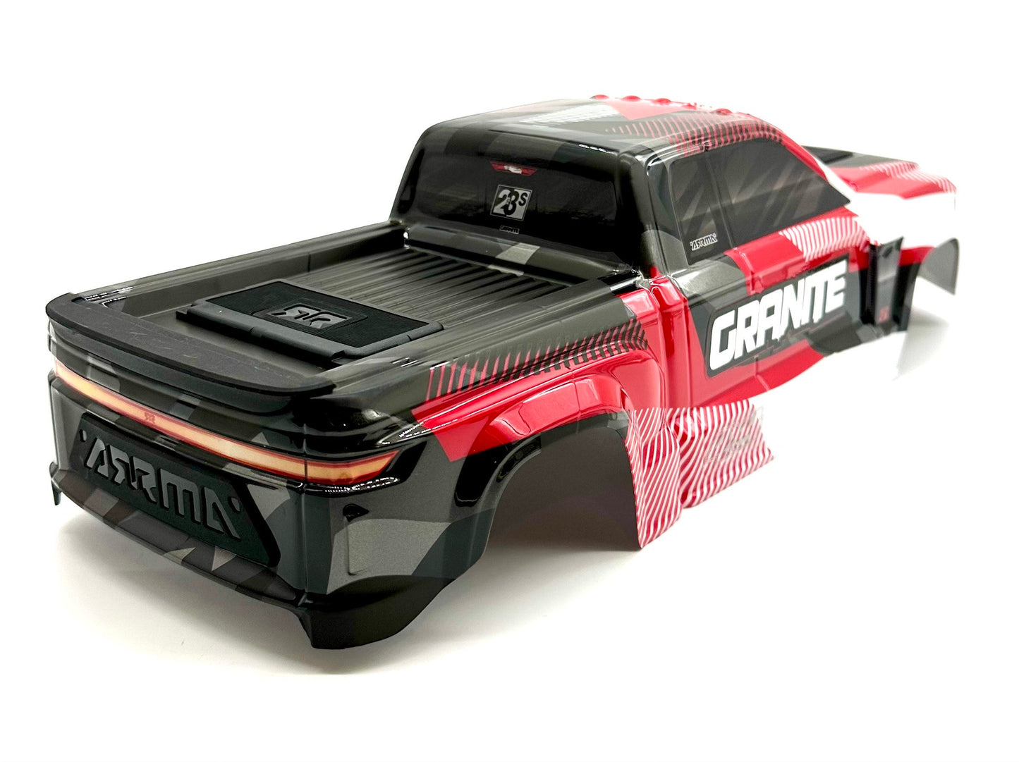 Arrma GRANITE 4x4 223s - Body Shell (Red painted clipless ARA4302V4
