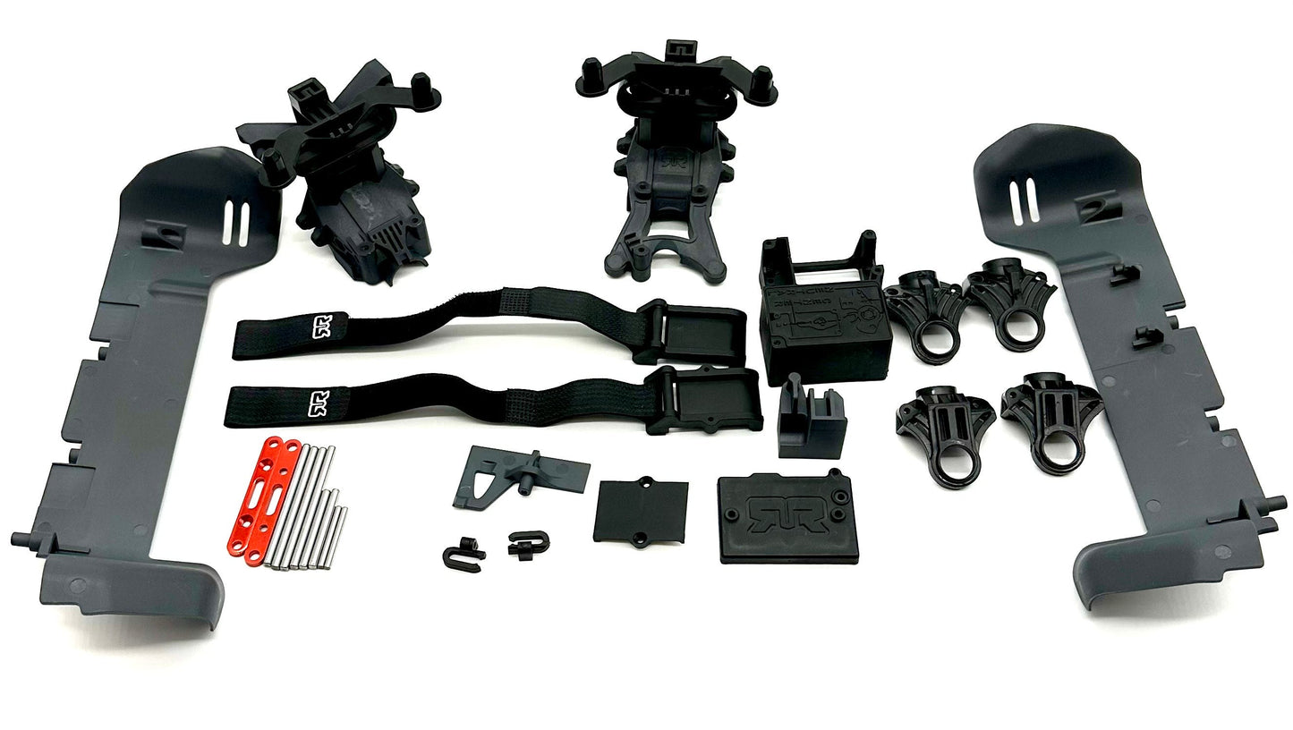 Arrma GRANITE 4x4 223s - Side Guards (Body Mounts, Straps, Hinge pins, Bulkhead) ARA4302V4