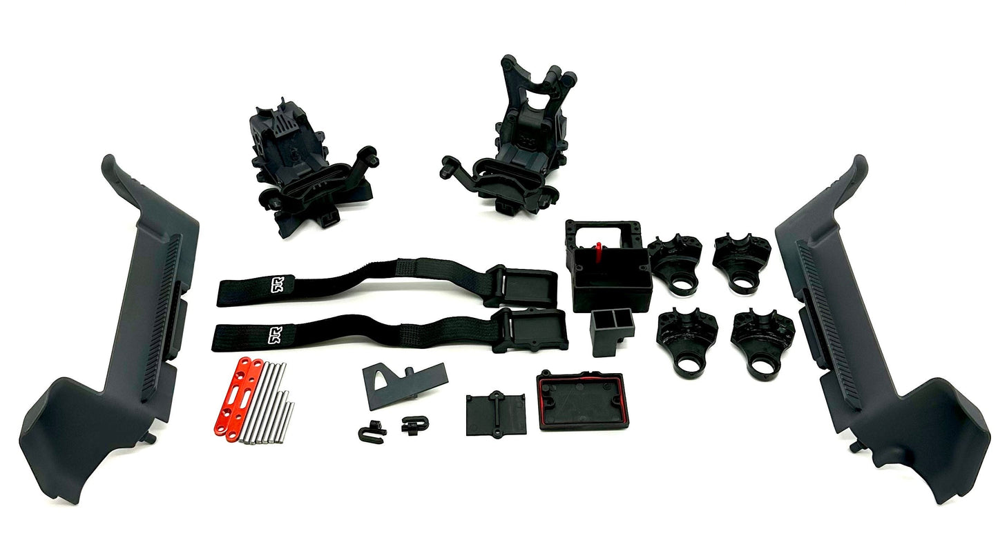 Arrma GRANITE 4x4 223s - Side Guards (Body Mounts, Straps, Hinge pins, Bulkhead) ARA4302V4
