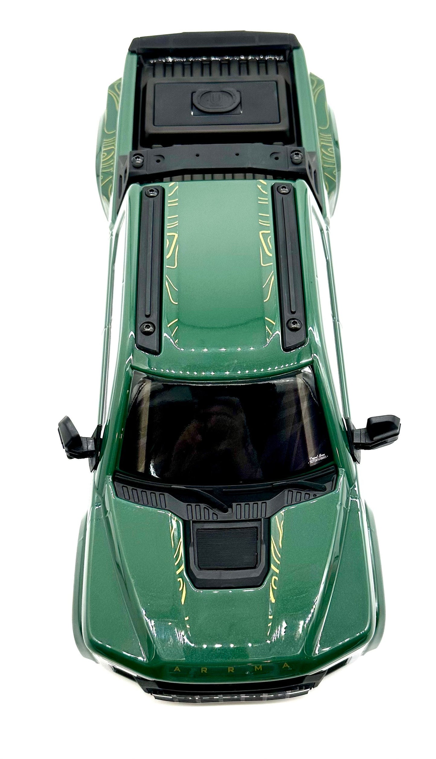 Arrma Big Rock 4x4 223s - Body Shell (Green painted clipless ARA4312V4
