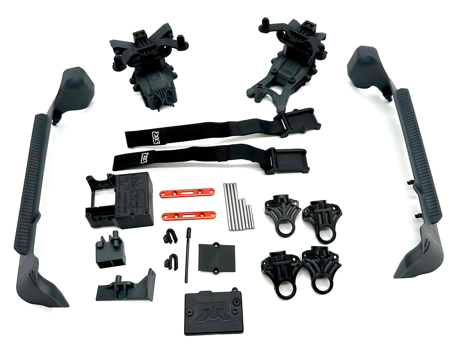 Arrma Big Rock 4x4 223s - Side Guards (Body Mounts, Straps, Hinge pins, Bulkhead) ARA4312V4