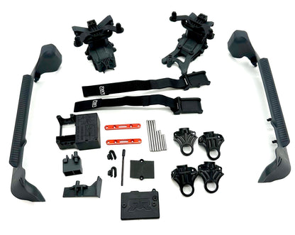 Arrma Big Rock 4x4 223s - Side Guards (Body Mounts, Straps, Hinge pins, Bulkhead) ARA4312V4