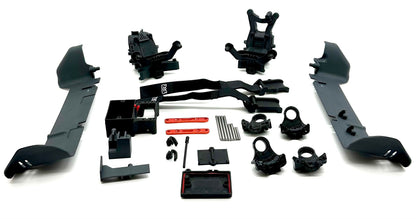 Arrma Big Rock 4x4 223s - Side Guards (Body Mounts, Straps, Hinge pins, Bulkhead) ARA4312V4