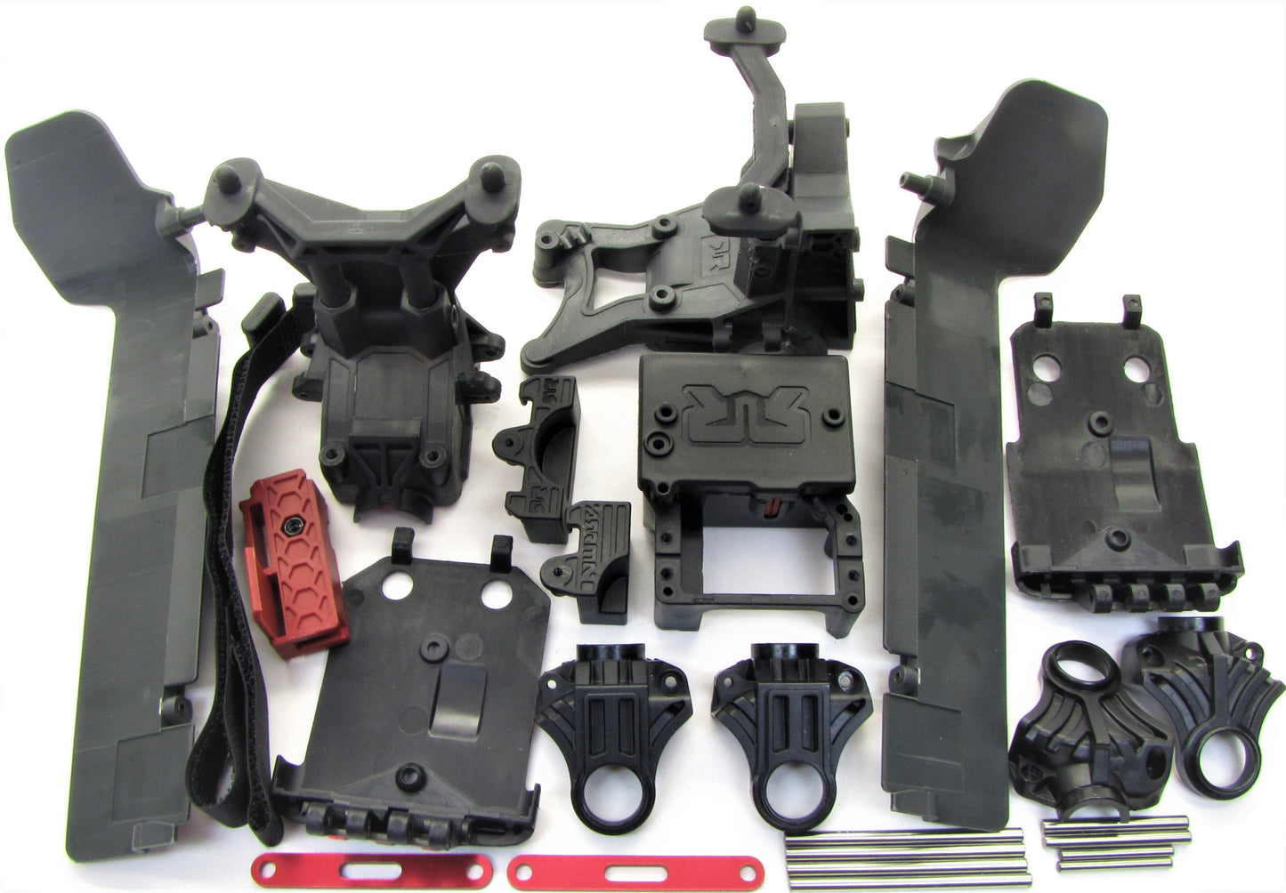 Arrma BIG ROCK 4x4 3s BLX - Side Guards Towers Mounts Bulkhead  ARA4312v3
