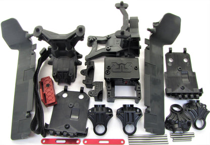 Arrma BIG ROCK 4x4 3s BLX - Side Guards Towers Mounts Bulkhead  ARA4312v3