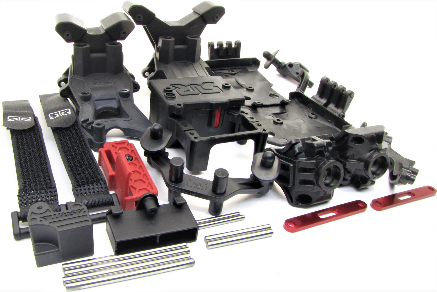 Arrma TYPHON 4x4 3s BLX - Body Mounts, Straps Towers hinge pins Bulkhead ARA4306V3