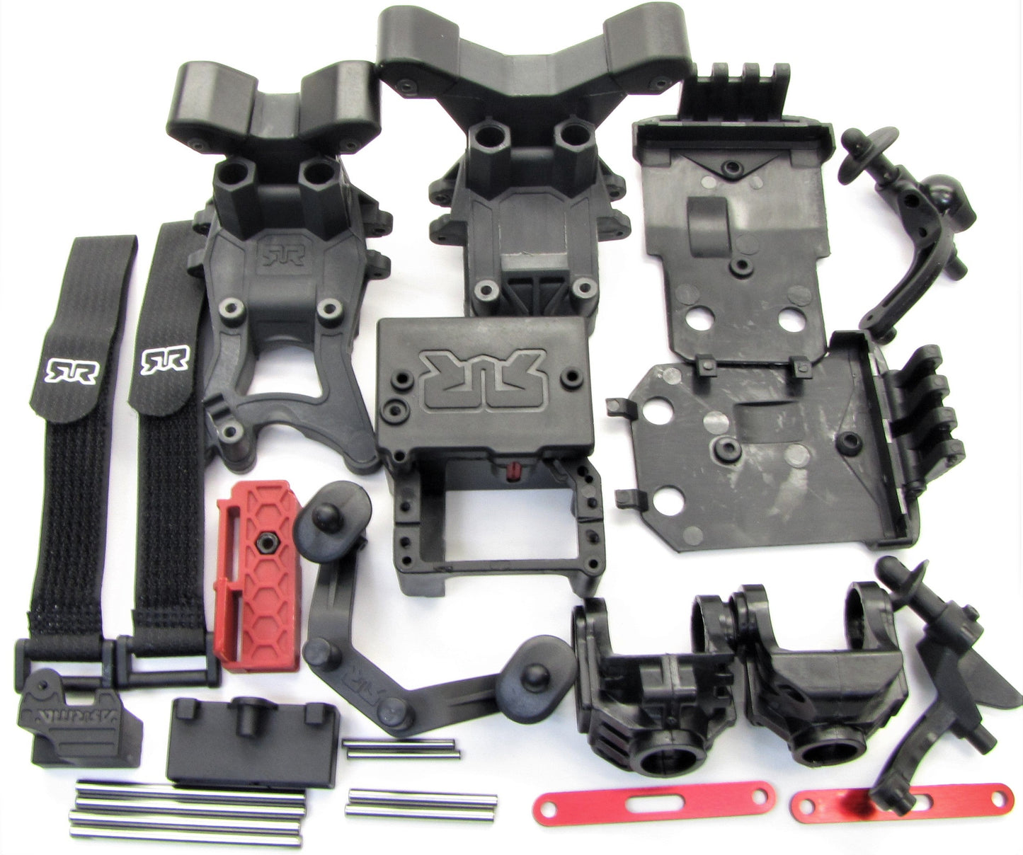 Arrma TYPHON 4x4 3s BLX - Body Mounts, Straps Towers hinge pins Bulkhead ARA4306V3