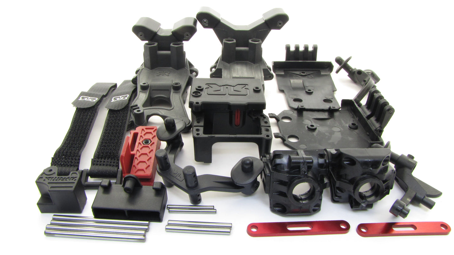 Arrma TYPHON 4x4 3s BLX - Body Mounts, Straps Towers hinge pins Bulkhead ARA4306V3