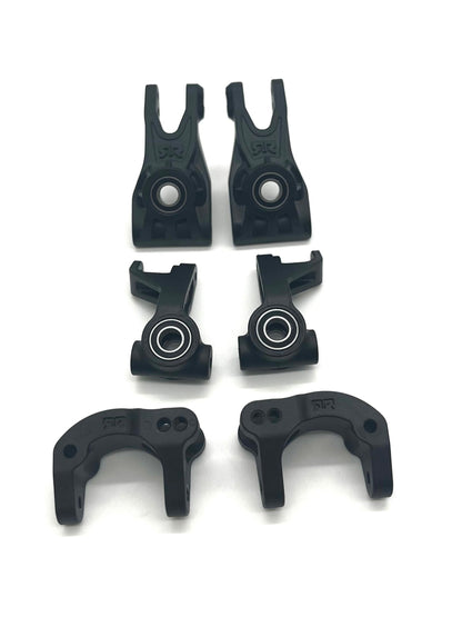 Arrma FURY 2wd - Hub Carriers & Bearings (front rear, steering block vorteks ARA3221