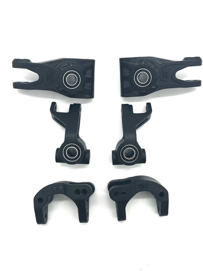 Arrma FURY 2wd - Hub Carriers & Bearings (front rear, steering block vorteks ARA3221