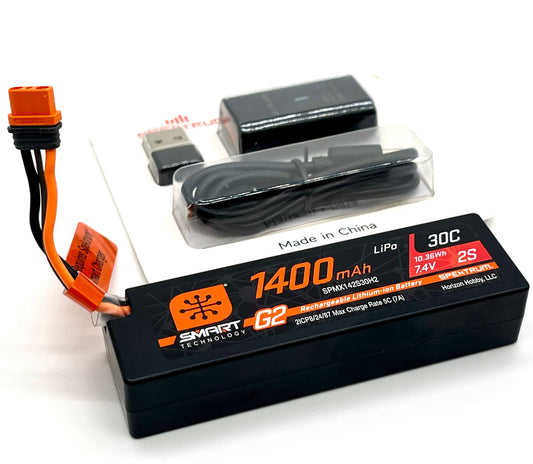 Arrma MOJAVE GROM BLX 223s - Battery & Charger 1400Mah 2s 7.4v lipo 4x4 ARA2304