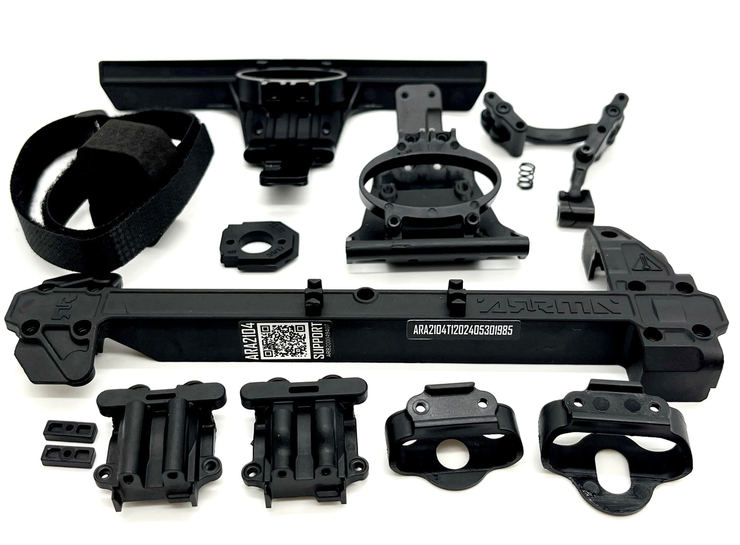 Arrma MOJAVE GROM BLX 223s - BUMPERS, top deck strap 4x4 ARA2304