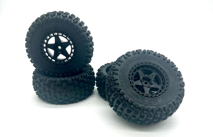 Arrma FURY 223s 2wd - Tires (DBOOTS 'FORTRESS SC' Tire Set Glued, Black ARA3521T2