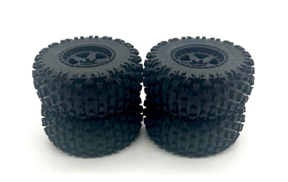 Arrma FURY 223s 2wd - Tires (DBOOTS 'FORTRESS SC' Tire Set Glued, Black ARA3521T2