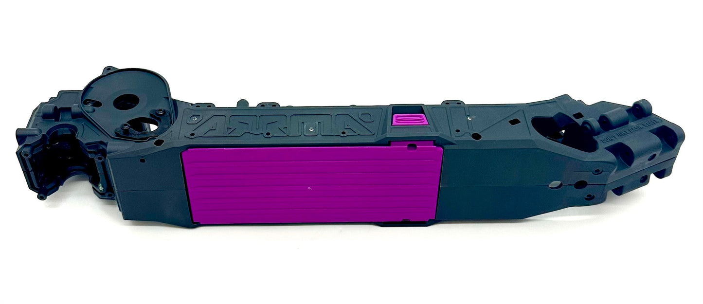 Arrma FURY 223S 2wd - Chassis (Purple LWB right left halves mega ARA3521T2
